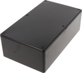 ABS enclosure, (L x W x H) 191 x 110 x 61 mm, blue, IP54, 1591EBK