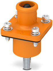 Plug, 1 pole, screw/solder connection, straight, 1228821