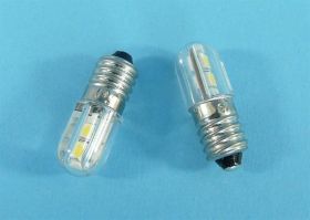 E-10 6V LED BIAŁA 11x28mm 0,3W 4xLED