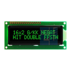 BLACKLINE LCD 2x16 E G/KK DLG 16x2 GREEN CYRYLICA NOWOŚĆ