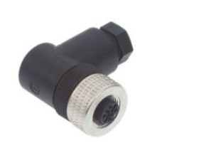 Złącze do samokonfekcjonowania M12 żeńskie kątowe 5-pinowe kod A DeviceNET / CANopen na przewód ELWIKA 5012 PG7