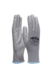 Rękawice robocze rozmiar: 9 materiał: Poliuretan zerwanie: 3 ścieranie: 3 zastosowanie: Montaż, przemysł motoryzacyjny,