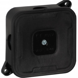 Puszka n/t ECO, IP44, 400V, 4 dławnice gumowe, 85x85x35mm, czarna,OR-JB-13806/B