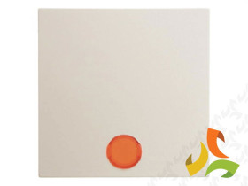 BERKER B.KWADRAT Klawisz z podświetleniem do wyłączników 1 pojedynczy z 5-cioma soczewkami krem połysk 5316218992 HAGER