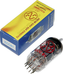 Lampa elektronowa ECC ECC 81 = 12 AT 7 BTB Vertrieb ECC 81 = 12 AT 7 Ilość styków 9 Trzonek Noval Opis: Podwójna trioda