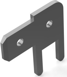 Faston plug, 4.75 x 0.81 mm, L 12.8 mm, uninsulated, straight, 1-726389-2