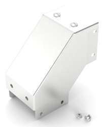 Akcesoria do koryt kablowych Stal nierdzewna 304 Zatyczka wygięta na zewnątrz pod kątem 90° 50 x 50mm RS PRO