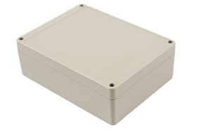 Obudowa ogólnego użytku ABS szerokość zew. 125 mm długość zew. 165 mm wys. zew. 55 mm Hammond IP65 Jasnoszary