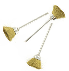 Szczotka doczołowa, Mosiądz, długość: 145mm, szerkość: 18.5mm, Trzonek, 2.35mm