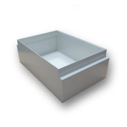 Obudowa płytka do betonu do puszki podłogowej EM/FLB-SCF320PP wym. (szer. x dł. x gł.) 225x358x82 mm masa 1,9 kg EM/FLB-SCF320-P