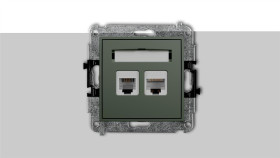 Icon Mechanizm Gniazda Telefonicznego 1Xrj11 + Komputerowego Poj. 1Xrj45,...