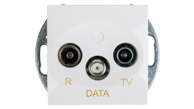 Simon 54 Gniazdo Antenowe Rd/Tv/Data Białe Dad.01/11