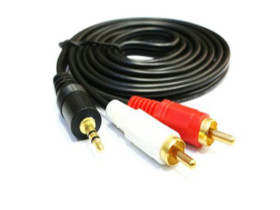 KABEL JACK WTYK 3,5mm STEREO - WTYK 2 X RCA 3,0M (KABJ35ST-2R-30)