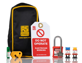 Zestaw blokad Zestaw blokady dla elektryków RS PRO zamki: 1