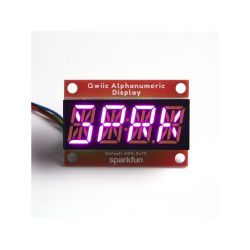 Qwiic Alphanumeric Display - moduł z 4-elementowym wyświetlaczem 14-segmentowym (różowy)