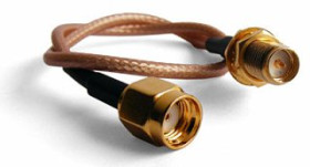 Pigtail RP-SMA/m - RP-SMA/ż (20 cm) RG316