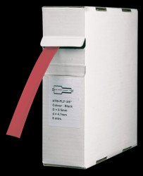 Heat-shrink tubing box, 5 m, red, Ø25.4 mm