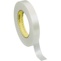 3M&#x2122; 70006158433 Scotch 8915 Transparent Filament Adhesive Tape 18mm x 55m