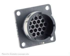 Złącze okrągłe 19-pinowe Męski Souriau Sunbank by Eaton Żeński Montaż na kołnierzu MIL-DTL-26482 rozmiar 14