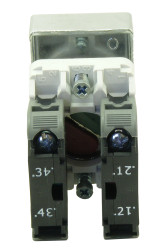 Kompletny układ przycisku 1 NO + 1 NC średnica wycięcia 22.5mm RS PRO