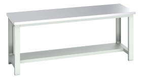 Stół warsztatowy szer. 750mm maks. obciążenie: 350kg Podstawowy stoł Blacha stalowa dł. 2000mm wys. 840mm