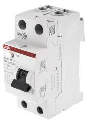 RCCB, Typ AC, 2-biegunowy, 40A, 30mA, ABB, FH200