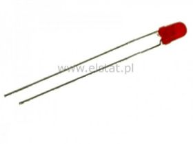 LED 3mm czerwona diff 8-20mcd 40st. 12V