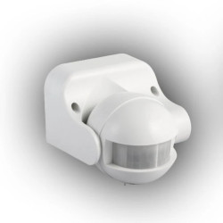 Czujnik ruchu na podczerwień 1200W/400W nadtynkowy IP44 zasięg 12m CR-PIR2/ON/BIAŁY