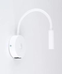 Kinkiet Lagos biały z wbudowanym USB, regulacja ramienia na G9 10202 TK Lighting