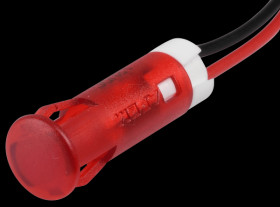 QS63XXR12 Indicator LED, 12 V DC, 6 mm, wired, red