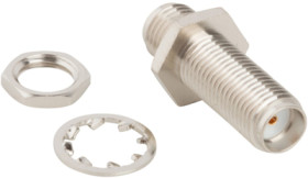 Coaxial adapter, 50 Ω, SMA socket to SMA socket, straight, 901-9986-RFX