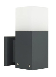 Kinkiet zewnętrzny Cube CB-K DG, E27 max 20W, kolor antracyt, 0438621