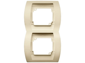 GAZELA Ramka 2 podwójna pionowa beżowy R-2JV/01 OSPEL