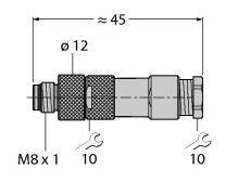 Turck 6901010 Złącze niekonfekcjonowane czujnika/aktuatora 1 szt.