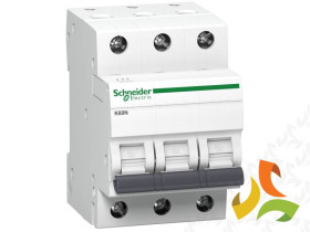 Wyłącznik nadprądowy C 6A 3P 6kA Acti9 A9K02306 SCHNEIDER ELECTRIC