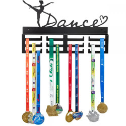 Wieszak na medale dla tancerki z napisem Dance
