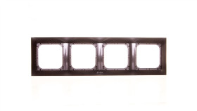 Impresja Ramka Poczwórna Do Łączników Ip44 Antracyt Rh-4Y/50