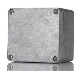 Obudowa Aluminium odlewane szerokość zew. 74,6 mm długość zew. 79,6 mm wys. zew. 52 mm Hammond IP66 Naturalny