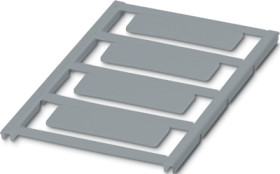 PA device marker, (L x W) 14.95 x 48.95 mm, silver, sheet with 4 pcs, 0827905