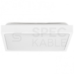 Plafon kwadratowy natynkowy LED 18W 1800lm 4000K IP44 biały barwa NW biała neutralna V-TAC VT-8618W-SQ