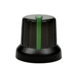 Gałka N-4 znacznik zielony oś 6mm