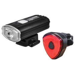 Lighthouse HL-BK4091 &amp; 4902 Elite Rechargeable LED Bike Light Set