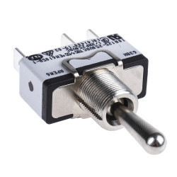 Przełącznik Wł.-wył.-(wł.) SPST APEM Montaż panelowy długość przełącznika 17.5mm