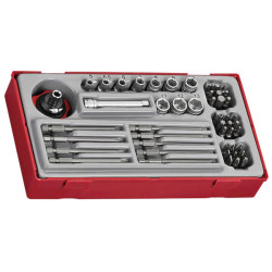 Teng TT1448 1/4in Socket &amp; Bit Set, 48 Piece