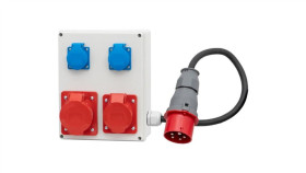 Rozdzielnica R-240 - Gniazda 2X16a 5P, 2X230v, Przewód Ow 5X2,5 - 1,5M