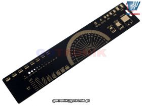 Linijka 20cm płytka drukowana PCB czarna
