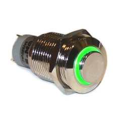 Przełącznik LAS2GQH11ZEG IP67 12 VDC-N met./16mm/Oring ziel.bistab.U303S