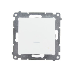 Łącznik schodowy podświetlany biały DW6L.01/11 Kontakt Simon54