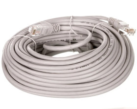 Kabel krosowy patchcord U/UTP kat.5e CCA szary 20m 68362