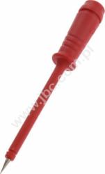 PRUEF 2 RT Sonda probiercza, c.ostrze, gn.4mm, L=98mm, czerwony, Hirschmann, 973368101, PRUEF2RT